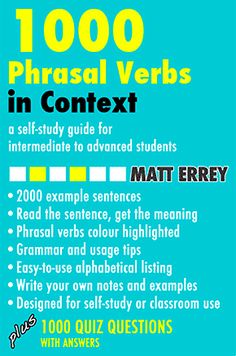 1000 phrasal verbs in context